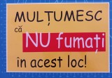 Cumpara ieftin Mulțumesc că NU fumați &icirc;n acest loc / autocolant promovarea sănătății / anii 90