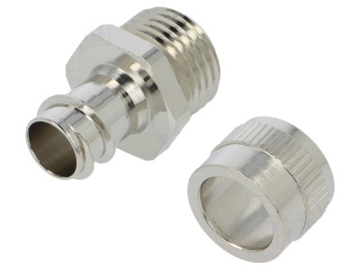 Conector final IP40, alamă, filet interior foto
