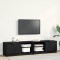 vidaXL Cabinet TV 2 pcs Negru 80 x 35 x 36.5 cm Lemn compozit 862746
