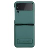 Husa Nillkin Qin Leather compatibila cu Samsung Galaxy Z Flip 4 5G Green