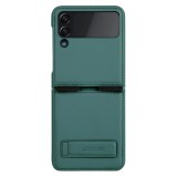 Cumpara ieftin Husa Nillkin Qin Leather compatibila cu Samsung Galaxy Z Flip 4 5G Green