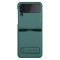 Husa Nillkin Qin Leather compatibila cu Samsung Galaxy Z Flip 4 5G Green