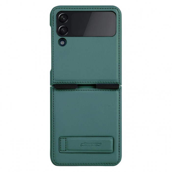 Husa Nillkin Qin Leather compatibila cu Samsung Galaxy Z Flip 4 5G Green