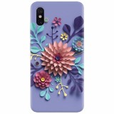 Husa silicon pentru Xiaomi Mi 8 Pro, Flower Artwork