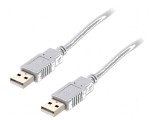 Cablu USB 2.0 A-A 1m gri Fire: Cu, Bq Cable