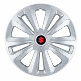 Set 4 Capace Roti Terra Gri R16, pentru Suzuki