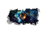 Cumpara ieftin Autocolant decorativ, Gaura in perete, Planete, Multicolor, 83 cm, 135ST-3
