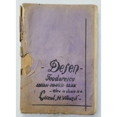 CAIET DE DESEN AL ELEVULUI TEODORESCU ADRIAN POMPILIU IULIAN - 1967