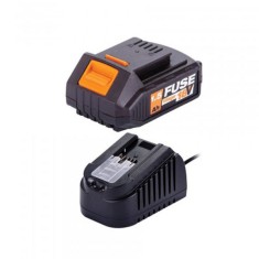 Set acumulator 1.5Ah si incarcator Fuse 2.4A, Villager VL067112 foto