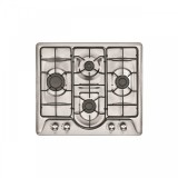 Plita Clasica Gaz, Incorporabila, 4 Arzatoare, Studio Casa Roma Caro, Gratare Emailate, Aprindere Electrica, Inox