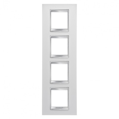 Rama Ornament 4P verticala LUX Gewiss Chorus alb GW16229TB foto
