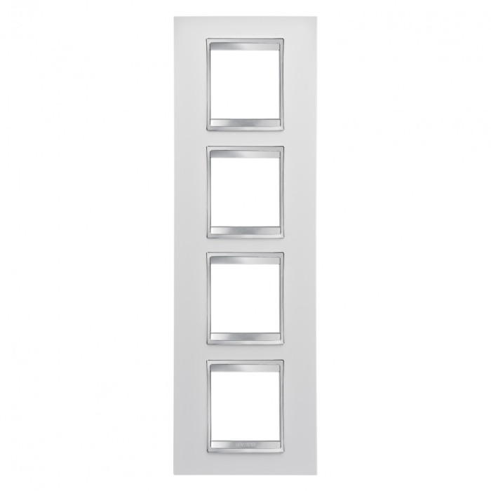 Rama Ornament 4P verticala LUX Gewiss Chorus alb GW16229TB