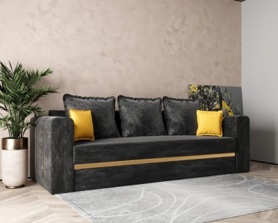 Canapea Rebeca neagra foto