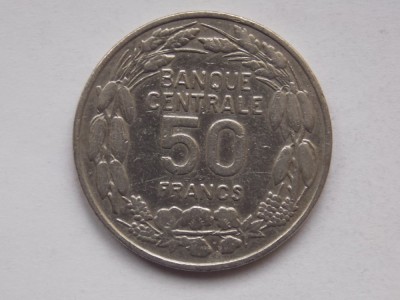 50 FRANCS 1960 CAMERUN-COMEMORATIVA foto