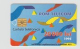 bnk card Cartele telefonice - Romania Romtelecom 1995 - Abstract Design 1995 - Col:RO-ROM-0010C