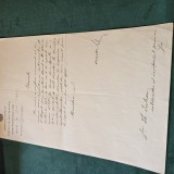 Document Ministerul Cultelor si Instructiunei Publice - semnat OLOGRAF de ministru SPIRU HARET