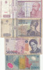 Romamia Set 7 Bancnote romanesti ani 1992-2000