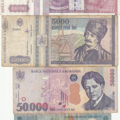 Romamia Set 7 Bancnote romanesti ani 1992-2000
