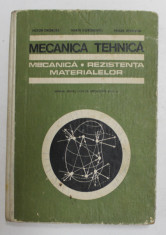 MECANICA TEHNICA - MECANICA , REZISTENTA MATERIALELOR de VICTOR DROBOTA ...MIHAIL ATANASIU , MANUAL PENTRU ANUL II , 1970 foto