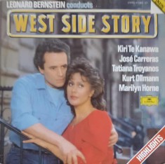 Disc vinil, LP. West Side Story (Highlights)-Leonard Bernstein, Kiri Te Kanawa, Jos&amp;eacute; Carreras, Tatiana Tro-251935 foto