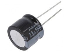 Condensator electrolitic THT 33uF 250V 18x15mm foto