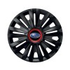 Set 4 capace roti Negre Cu Inel Rosu Royal R14 pentru gama auto Subaru, Autohelix MSA