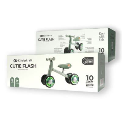 BICICLETA ECHILIBRU CUTIE FLASH, GREEN foto