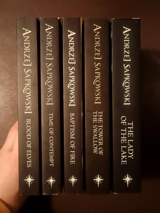 Andrzej Sapkowski - The Witcher vol. 3, 4, 5, 6, 7: Blood of Elves; Time of Contempt; Baptism of Fire; The Tower of the Swallow; The Lady of the Lake