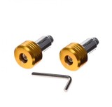 Set 2 capeti ghidon moto rotunzi, culoare auriu, diametru 17,7 mm Cod Produs: MX_NEW AW56917BGD