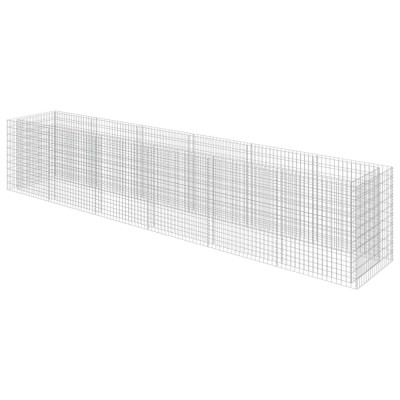 Strat inaltat gabion, 540 x 90 x 100 cm, otel galvanizat foto