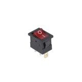 Intrerupator 3 pini ON-OFF rosu 16A 250V cu retinere