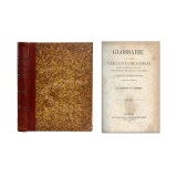 Glosar Limba Romana 1871 A.T. Laurian &amp; J.C. Massimu, Carte Veche Bibliofilie, Legatura Piele