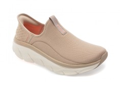 Pantofi sport SKECHERS gri, D LUX WALKER 2.0, din material textil