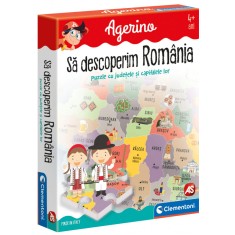 Joc educativ Agerino pentru copii, Sa descoperim Romania, puzzle 104 piese