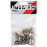 Yato YT-36474 - Piulite nituibile M8 20 bucati