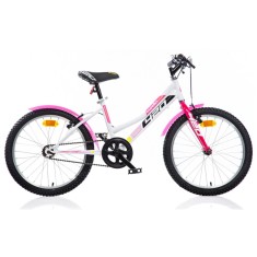 Bicicleta pentru copii Alb cu Roz DB-420D-0509SC Dino Bikes, 20 inch for Your BabyKids