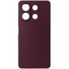 Husa silicon TPU Matte visiniu inchis pentru Xiaomi Redmi Note 13 5G