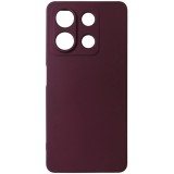 Husa silicon TPU Matte visiniu inchis pentru Xiaomi Redmi Note 13 5G