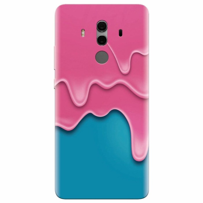 Husa silicon pentru Huawei Mate 10, Pink Liquid Dripping