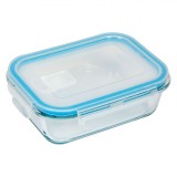 Caserolă Sticlă, Capacitate 0,65L, Capac Plastic, Rezistentă Temperatură -40░C p&acirc;nă la +400░C, Transparentă, Oem