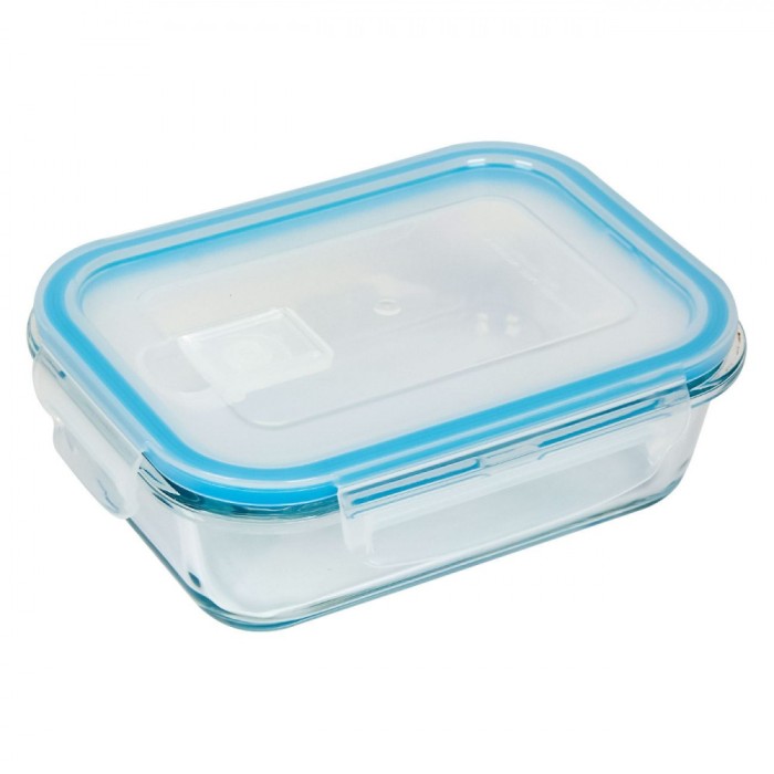 Caserolă Sticlă, Capacitate 0,65L, Capac Plastic, Rezistentă Temperatură -40░C p&acirc;nă la +400░C, Transparentă