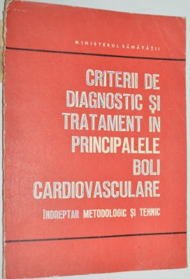 Criterii de diagnostic si tratament in principalele boli cardiovasculare foto