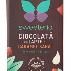 Ciocolata cu lapte si caramel sarat, 100g, Sweeteria