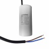 Condensator CBB60 cu fire 100&micro;F 450V pentru motor, 60x122mm, Elefant
