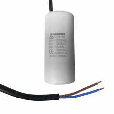 Condensator cu fire CBB60 100&amp;micro;F 60x127mm 450V, Elefant Innovative ReliableTools foto