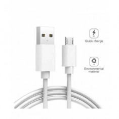 Cablu Date Xiaomi Fast Charge USB-A to microUSB Alb Original foto