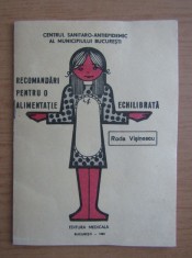 Roda Visinescu - Recomandari pentru o alimentatie echilibrata (1975)