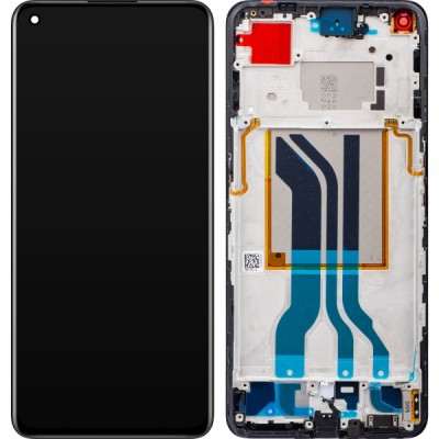 Display cu Touchscreen Realme GT2, cu Rama, Negru, Service Pack 4909345 foto