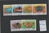 Togo 1999 - Mi 2875/80 - Fauna, fluturi, Nestampilat