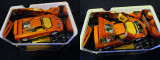 Macheta auto Bugatti EB 110, 1:18, Orange, metalica (Bburago)